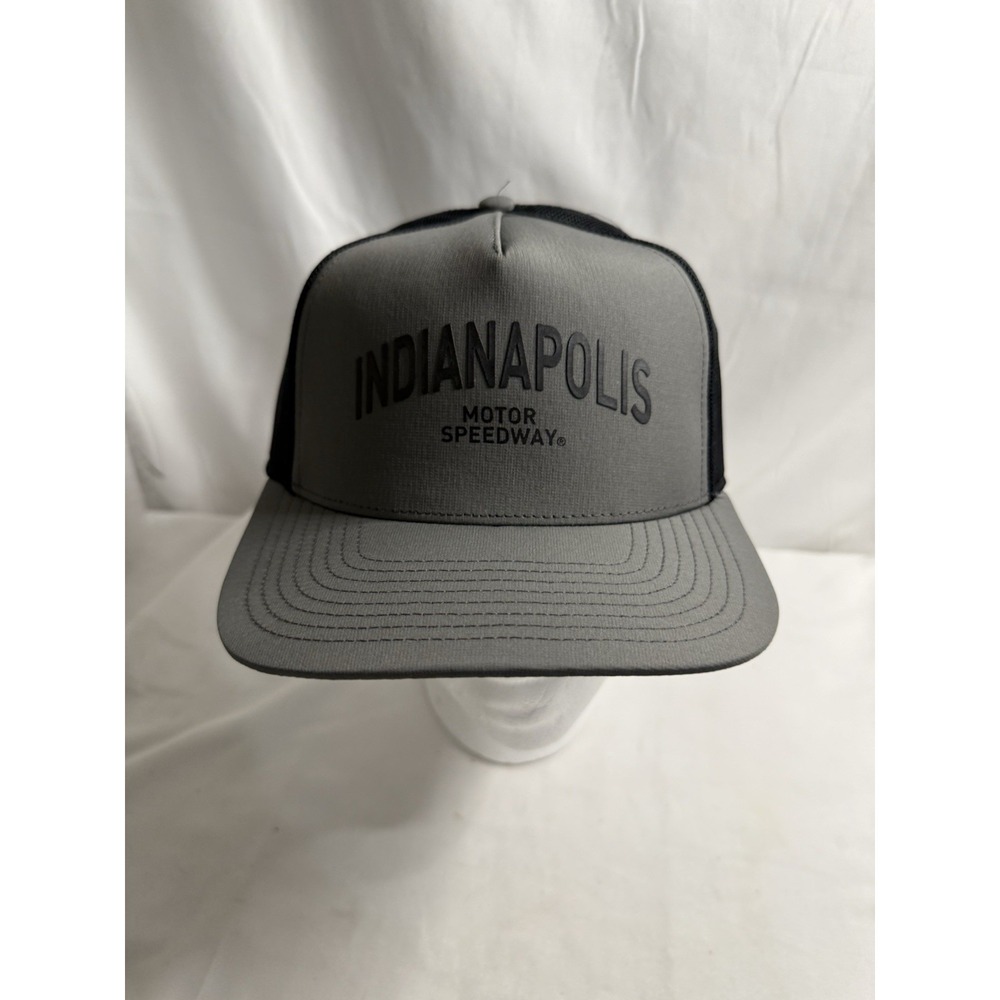 Indianapolis Motor Speedway Hat Gray Adjustable Rubber Logo NWOT